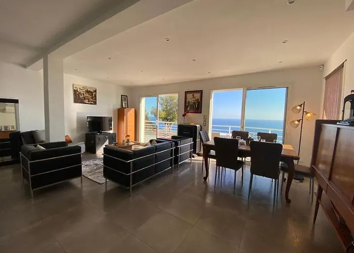 Apartment Vue Mer.tranquilite.cap D'ail A 10 Mn De Monaco *