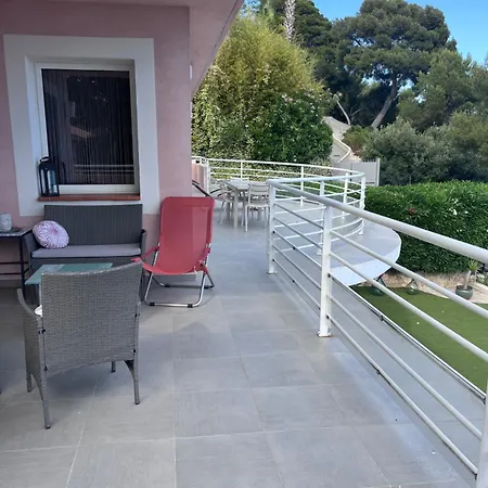 Vue Mer.tranquilite.cap D'ail A 10 Mn De Monaco Lejlighed