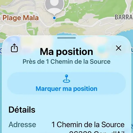 Vue Mer.tranquilite.cap D'ail A 10 Mn De Monaco דירה