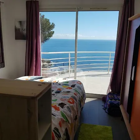 Vue Mer.tranquilite.cap D'ail A 10 Mn De Monaco דירה קאפ ד'איי