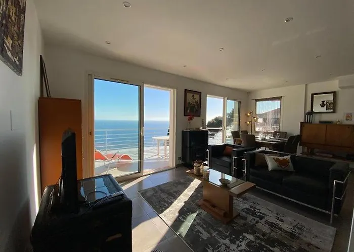 Appartamento Vue Mer.tranquilité.cap D'ail à 10 Mn De Monaco *