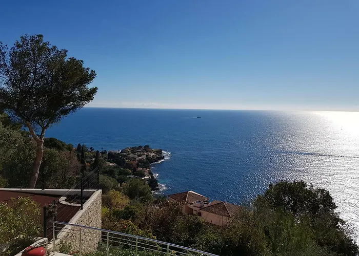 Vue Mer.tranquilité.cap D'ail à 10 Mn De Monaco